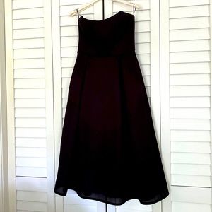 NICHOLAS black midi strapless dress 2